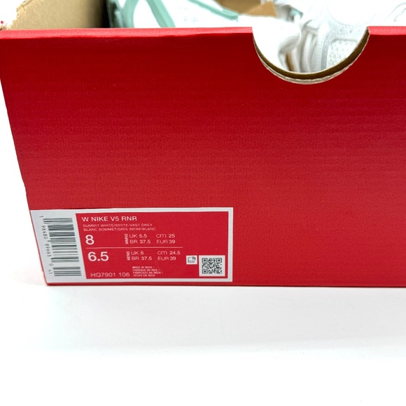 Nike Womens V5 RNR White Grey Cannon Shoes Sz 8 New Sneaker HQ7901-106 - Picture 10 of 11